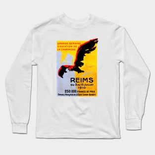 1910 Air Show in Reims France Long Sleeve T-Shirt